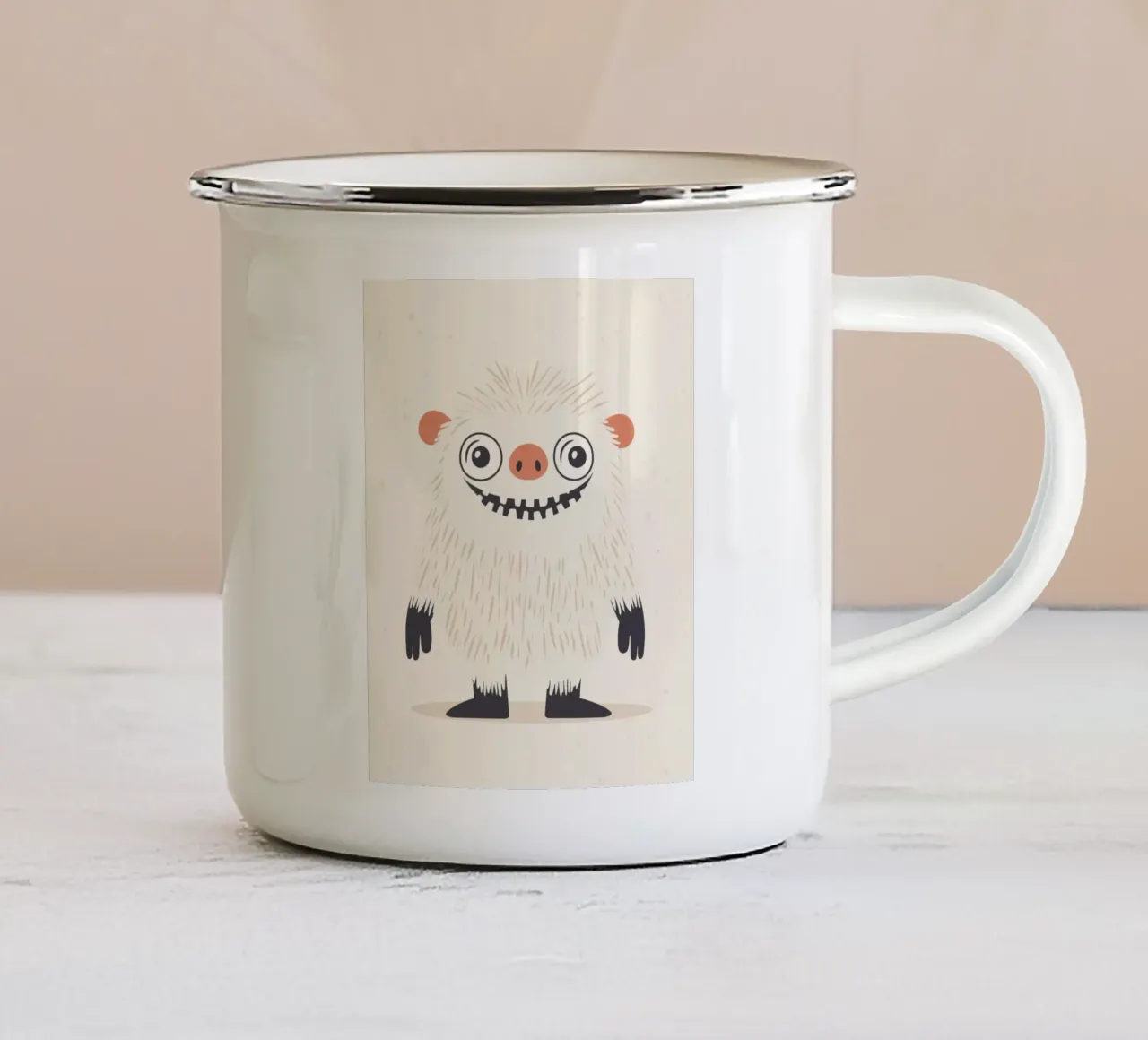 Mostro stravagante tazza in smalto da Happy Littles