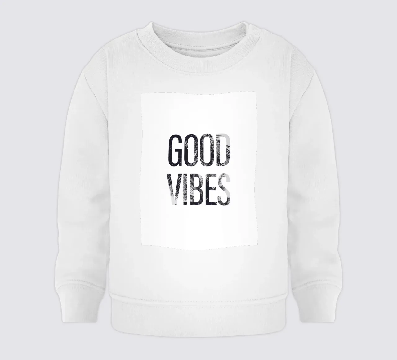 Good Vibes - Tipografia con un tocco tropicale felpa neonato da Whole©
