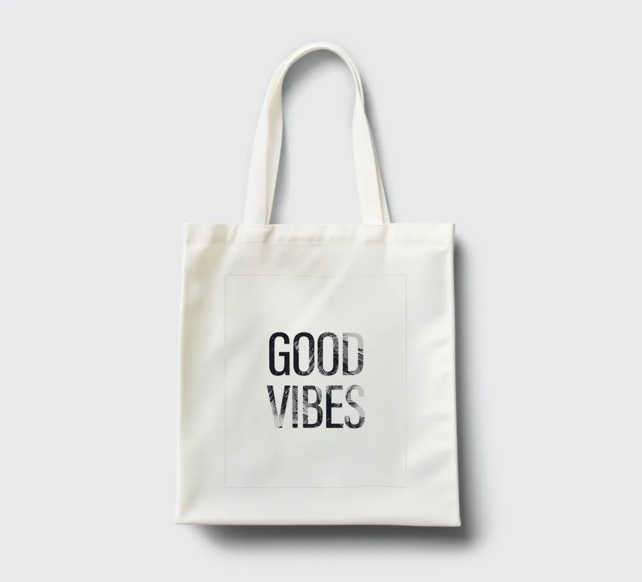 Good Vibes - Tipografia con un tocco tropicale borsa in juta da Whole©