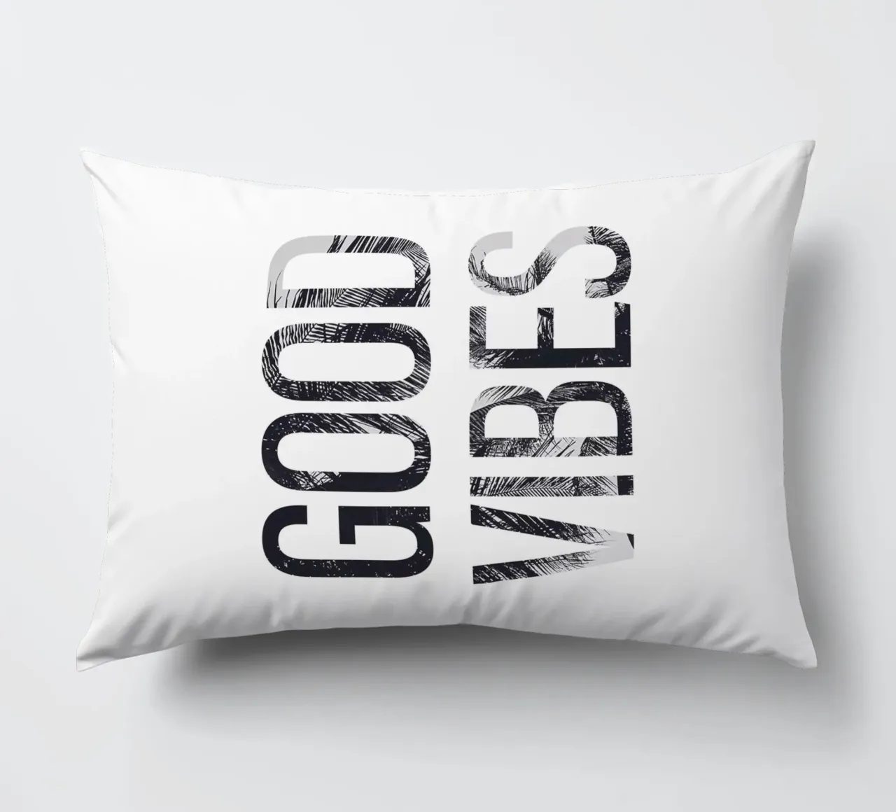 Good Vibes - Tipografia con un tocco tropicale cuscino da Whole©
