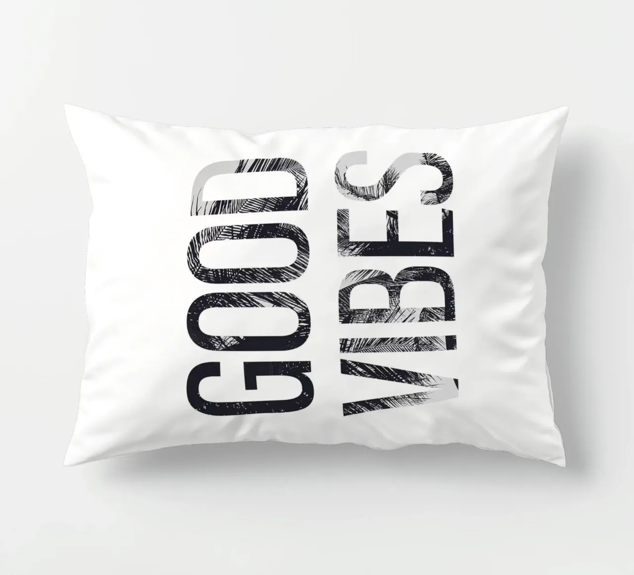 Good Vibes - Tipografia con un tocco tropicale cuscino da Whole©