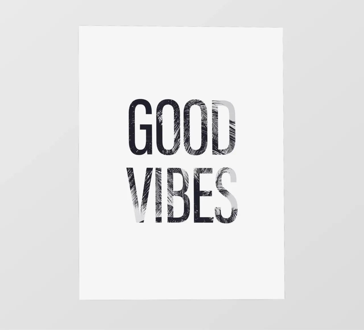 Good Vibes - Tipografia con un tocco tropicale pellicola backlit da Whole©