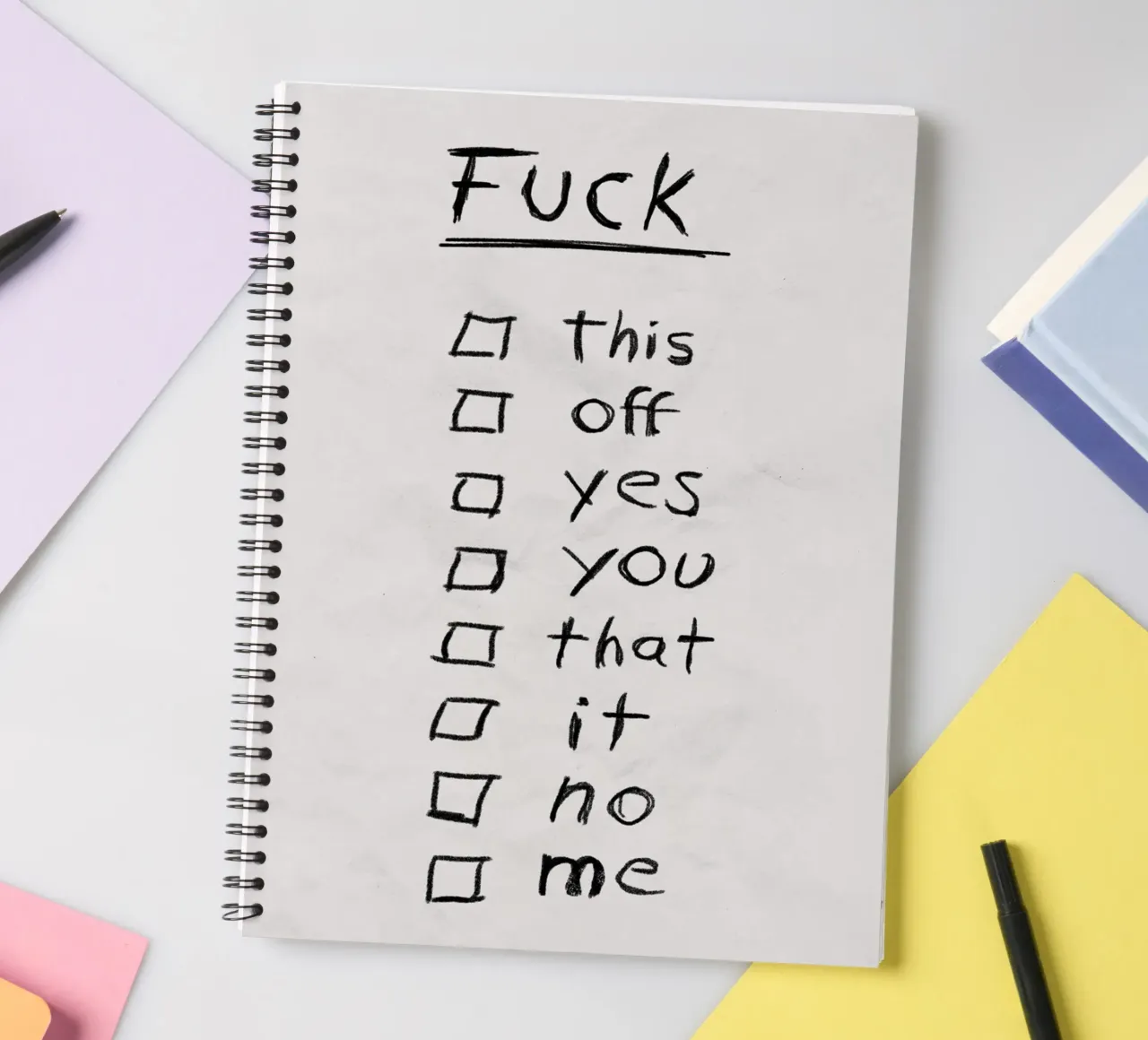 Fuck List Ringbuch von Jonas Loose