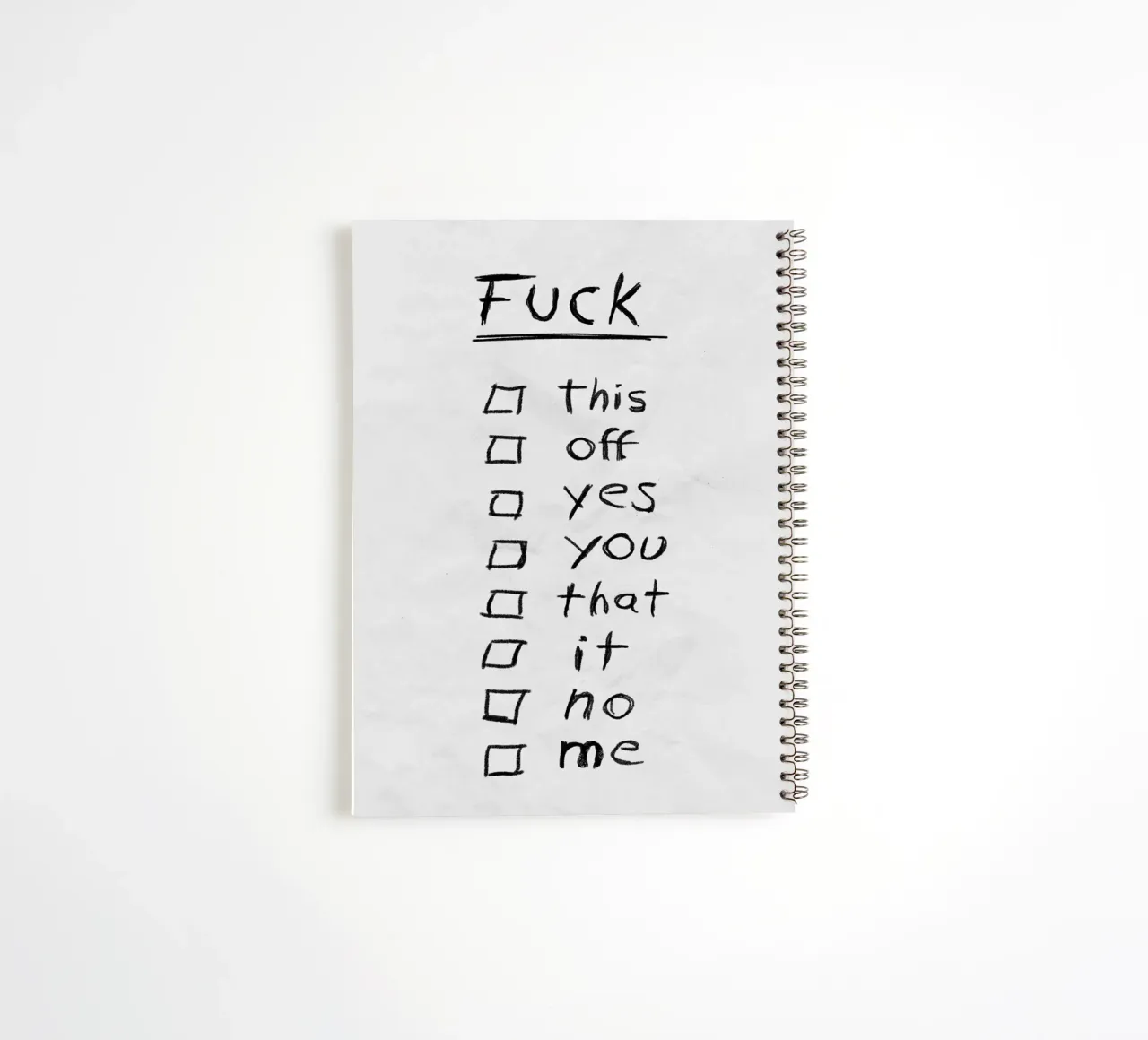 Fuck List Ringbuch von Jonas Loose