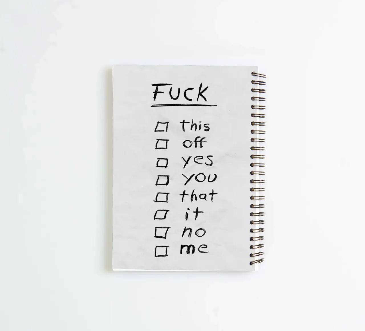 Fuck List Ringbuch von Jonas Loose