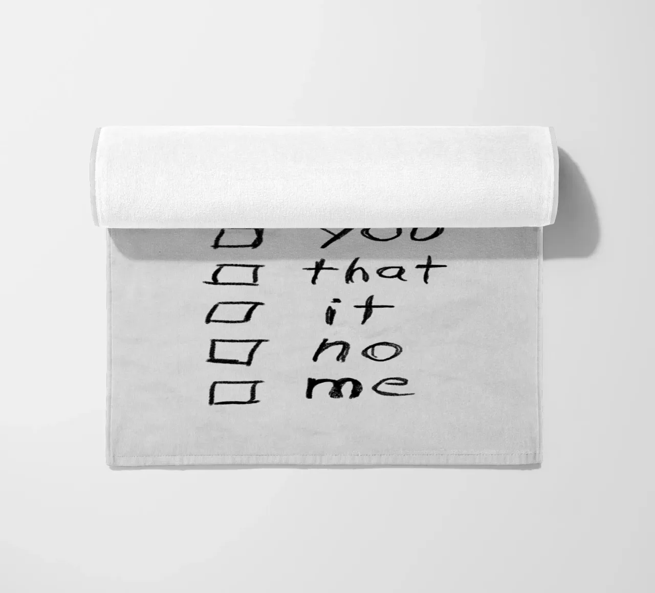 Fuck List Strandtuch von Jonas Loose