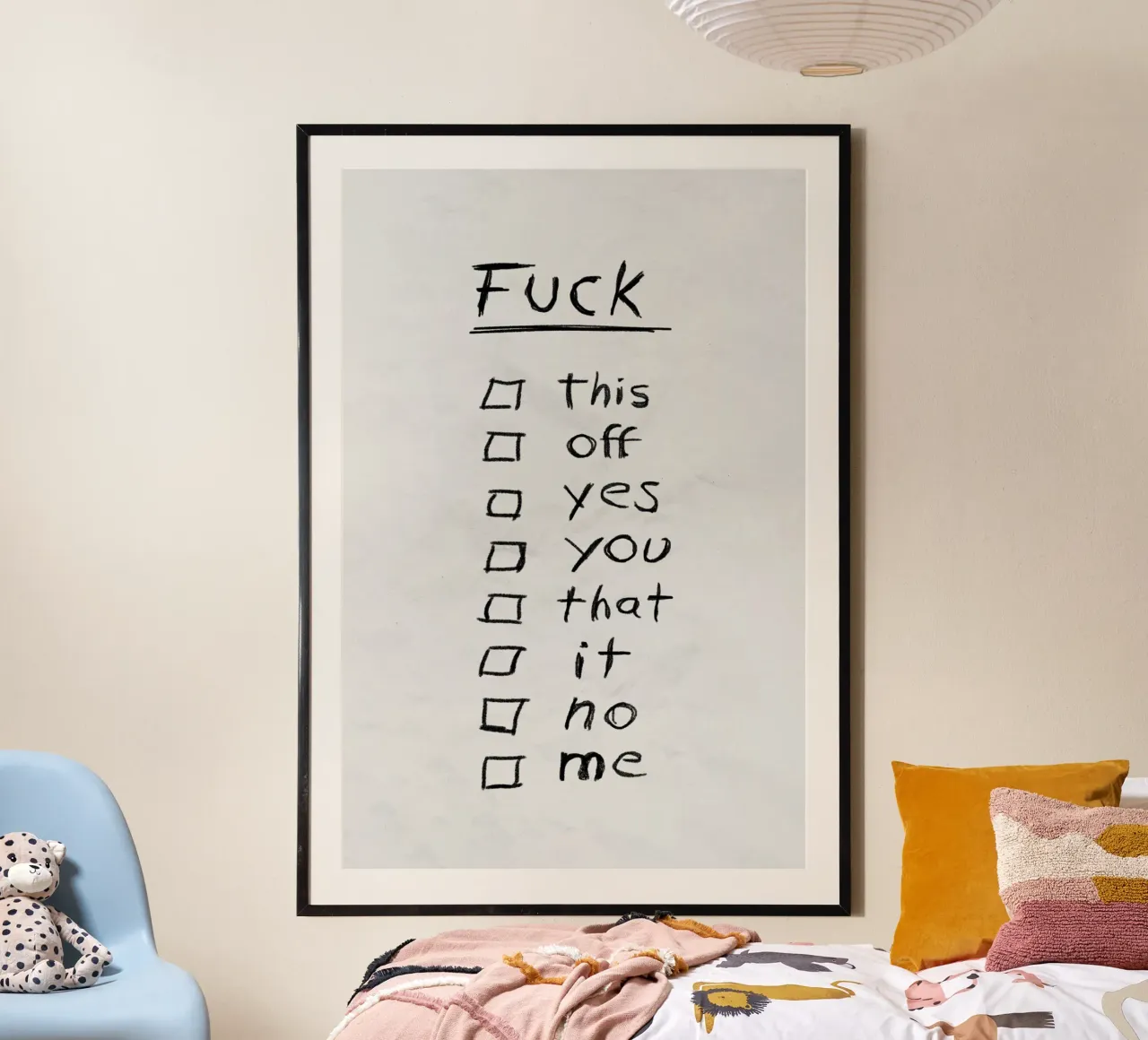 Fuck List hahnemühle by Jonas Loose