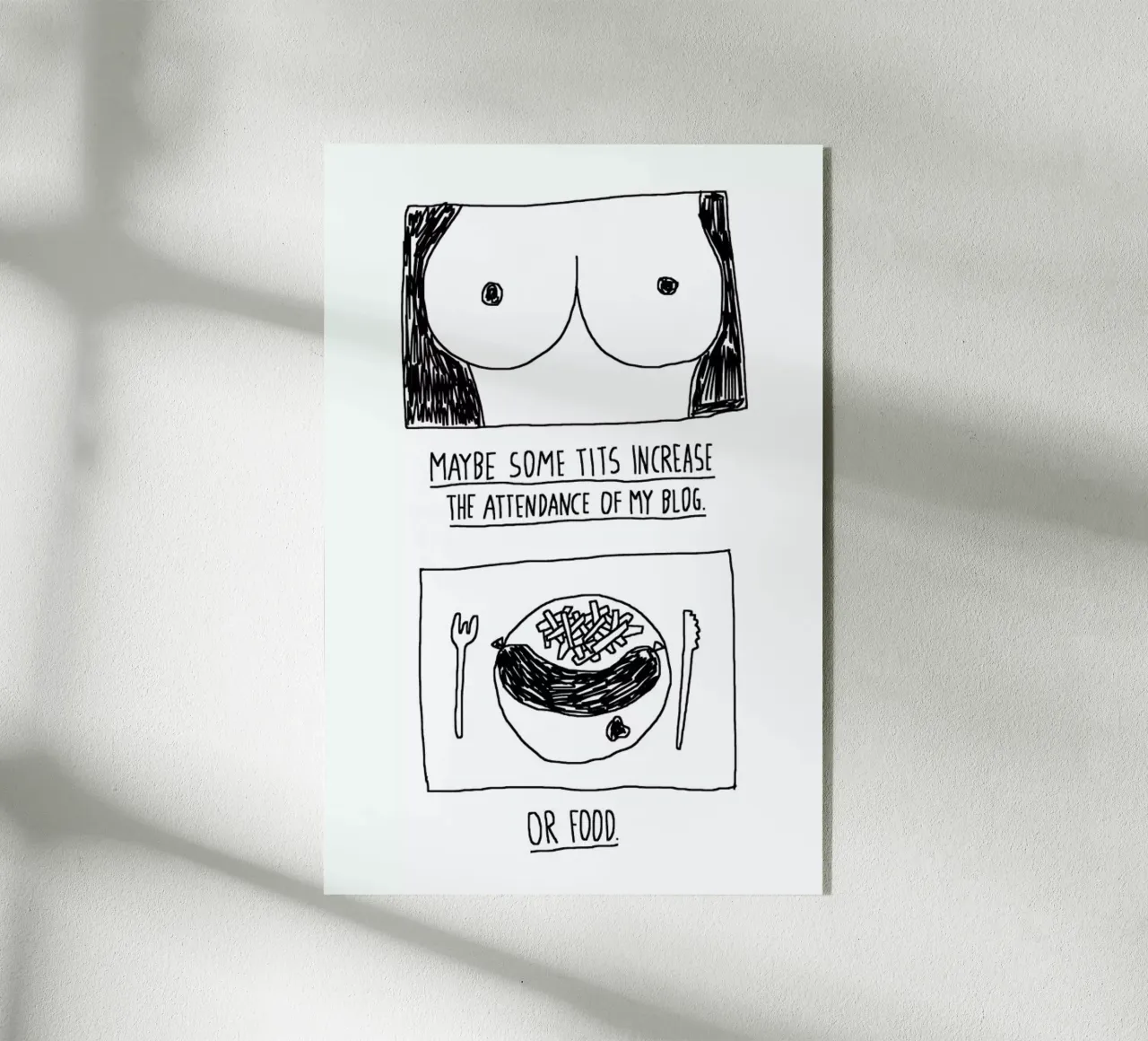 Tits (White) plexiglass da Herzette