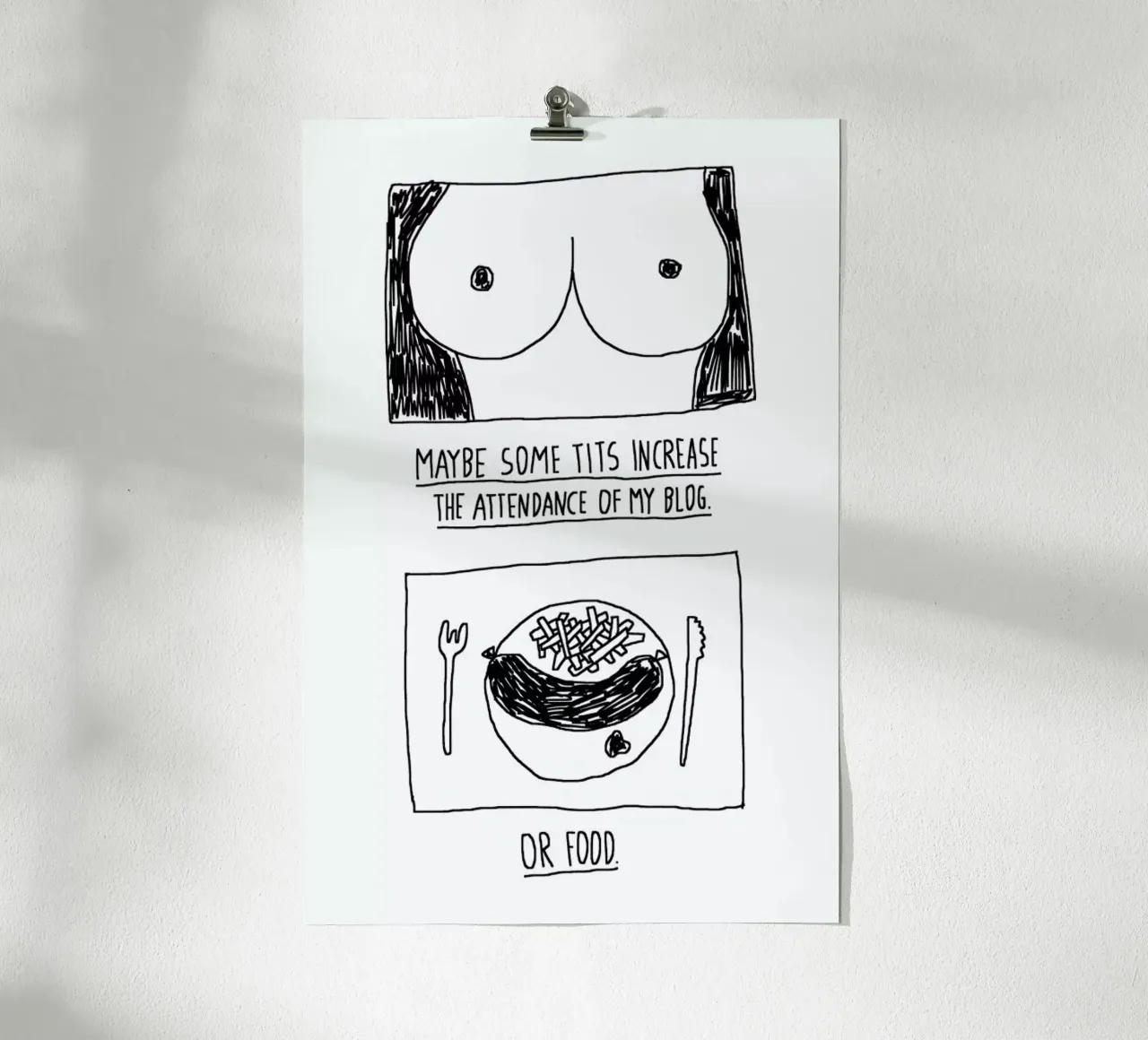 Tits (White) poster da Herzette