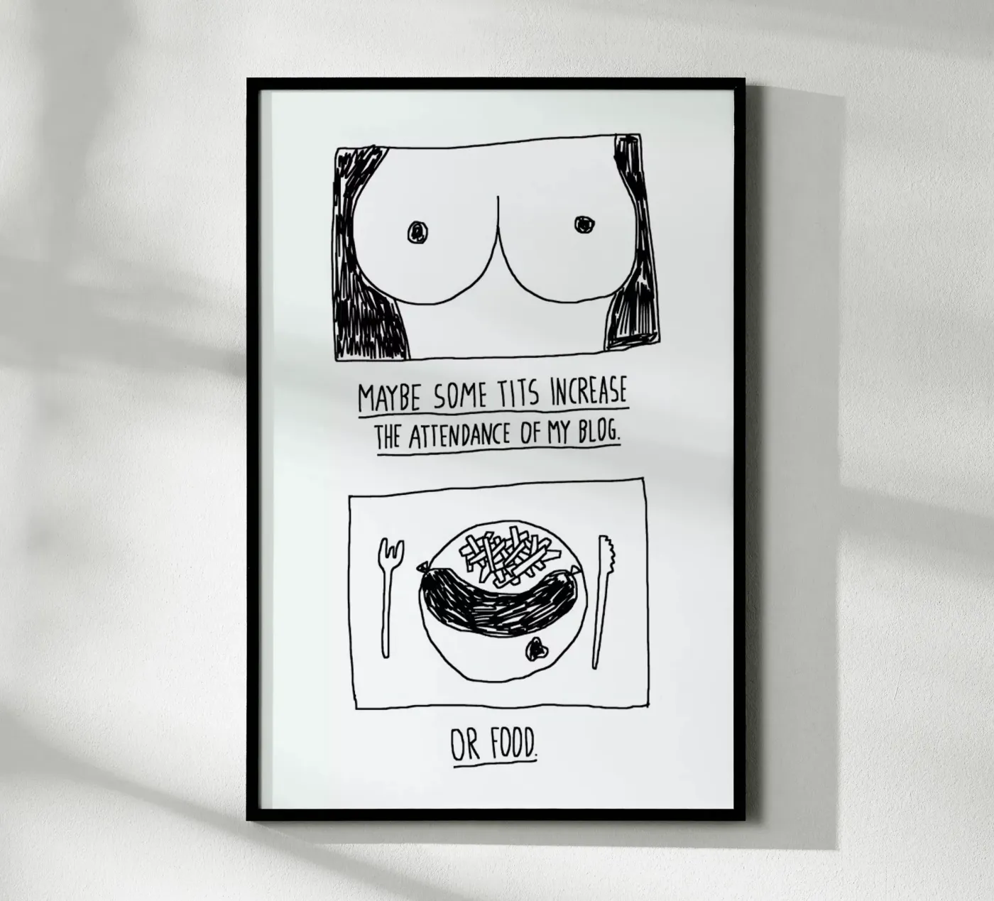 Tits (White) poster da Herzette