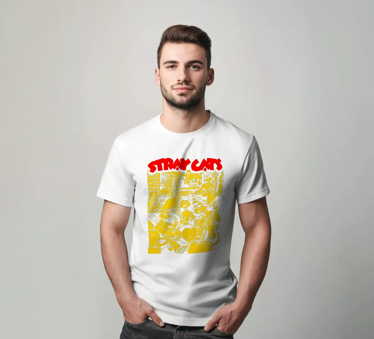 Brian Setzer Gatti randagi t-shirt da igoshartwrks