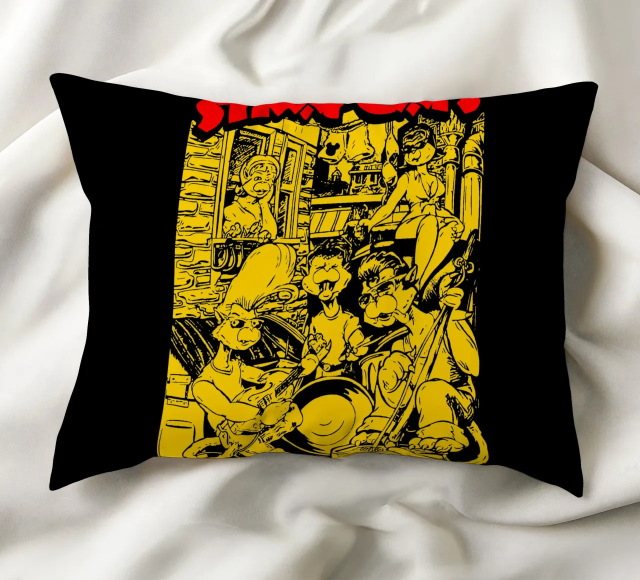Brian Setzer Gatti randagi cuscino da igoshartwrks
