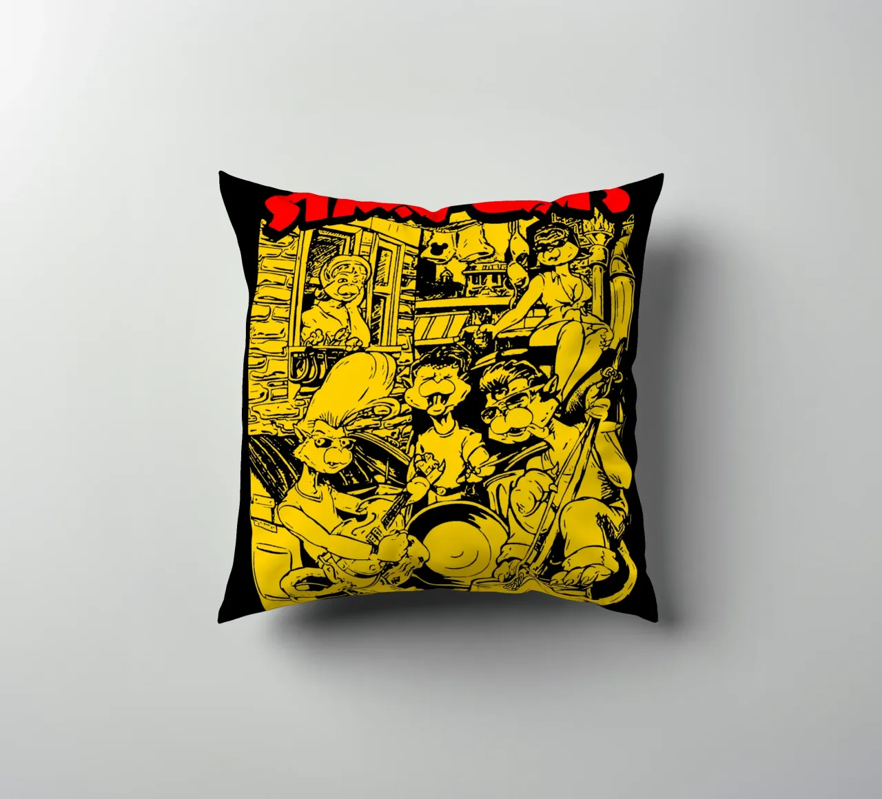 Brian Setzer Gatti randagi cuscino da igoshartwrks