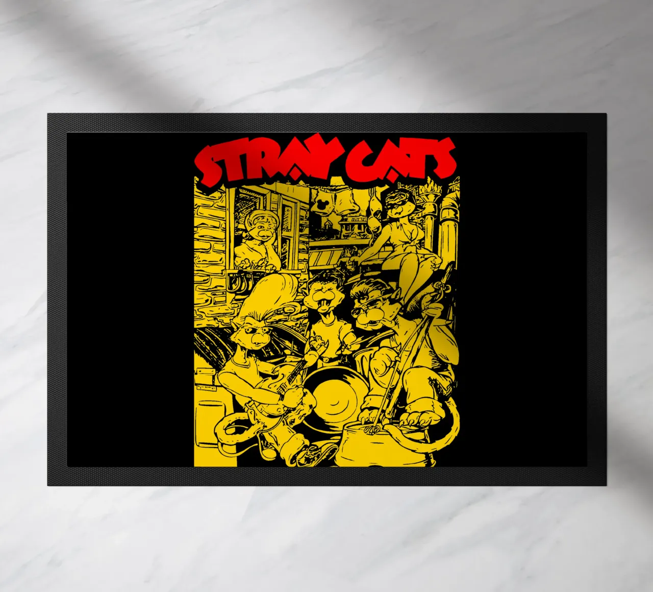 Brian Setzer Gatti randagi zerbino da igoshartwrks