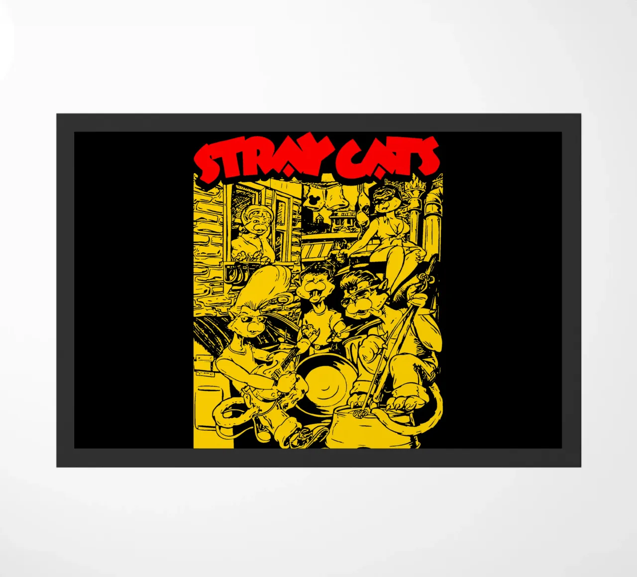 Brian Setzer Gatti randagi zerbino da igoshartwrks