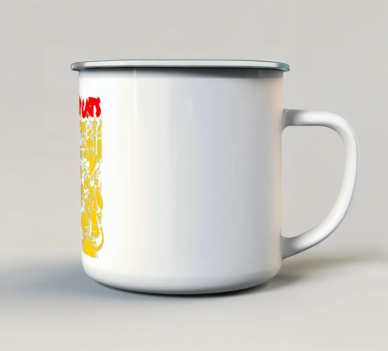 Brian Setzer Gatti randagi tazza in smalto da igoshartwrks