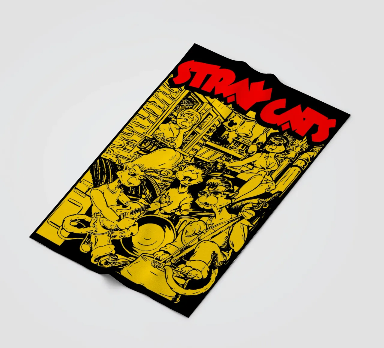 Brian Setzer Gatti randagi coperta in pile da igoshartwrks