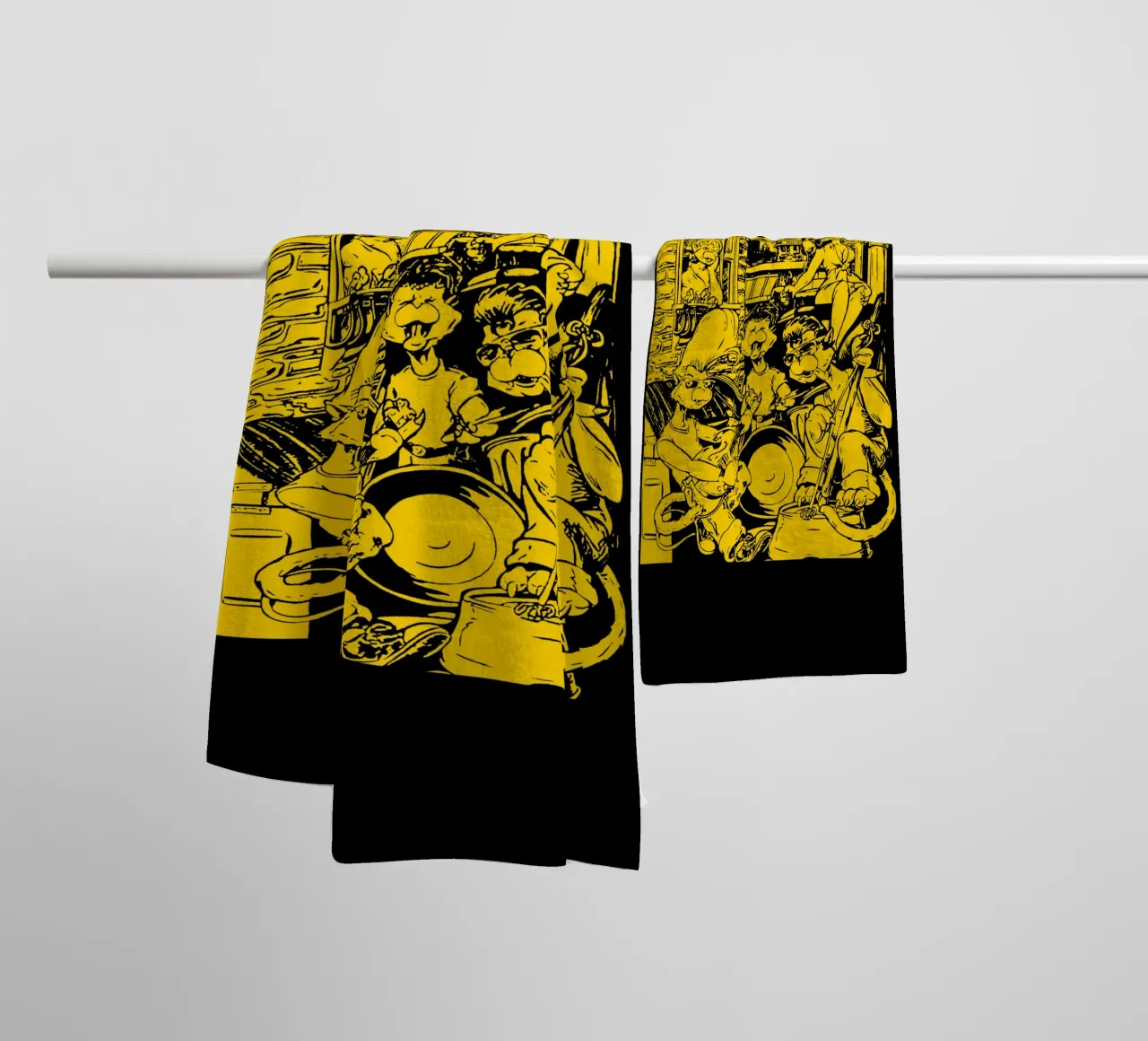 Brian Setzer Gatti randagi asciugamano da bagno da igoshartwrks