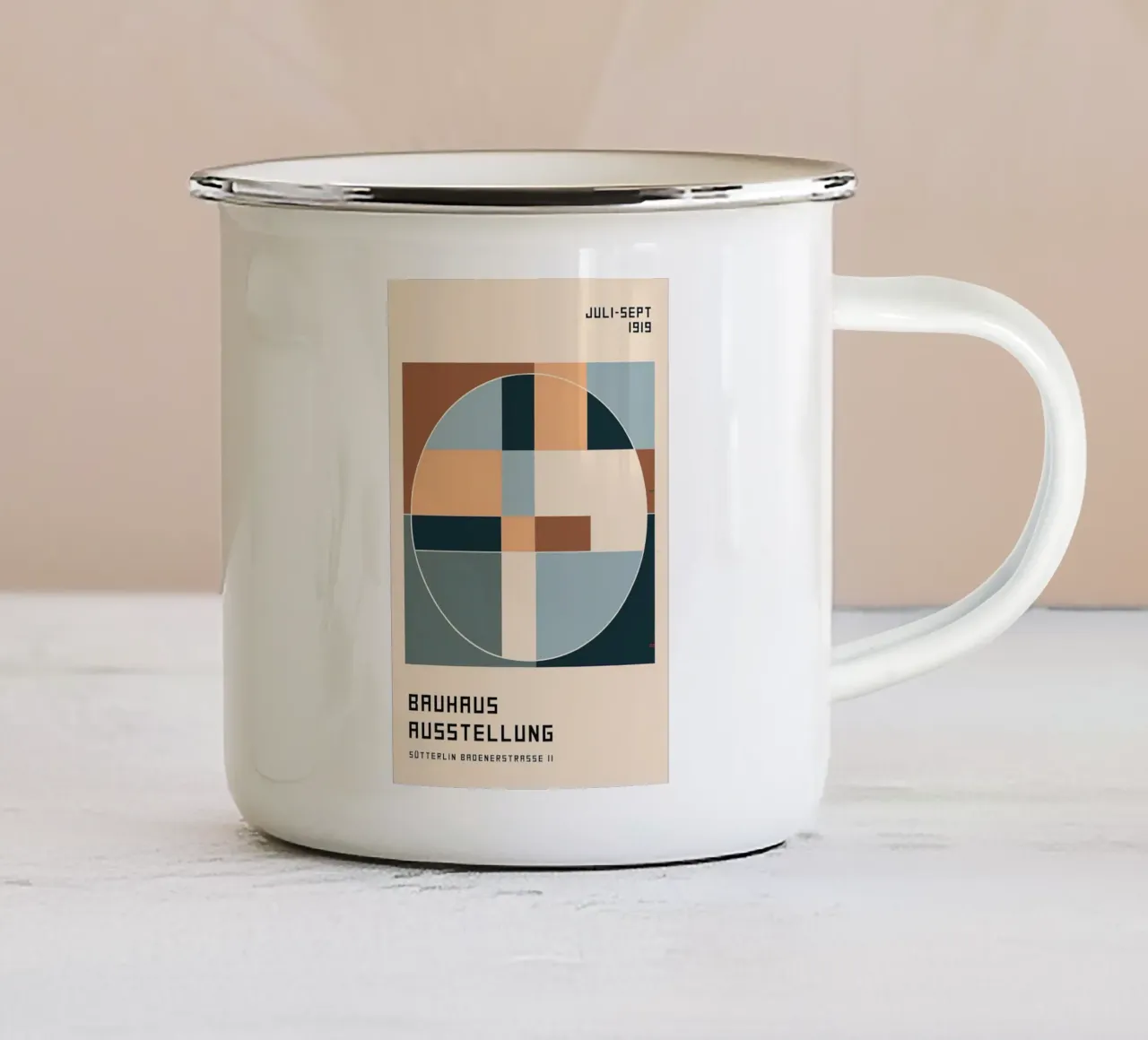 Mostra Bauhaus tazza in smalto da Brooke