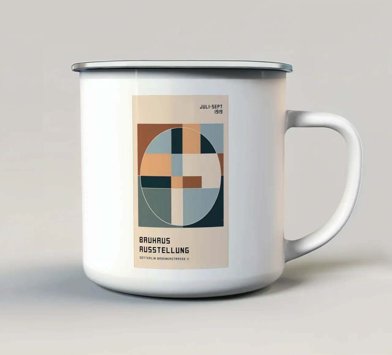 Mostra Bauhaus tazza in smalto da Brooke