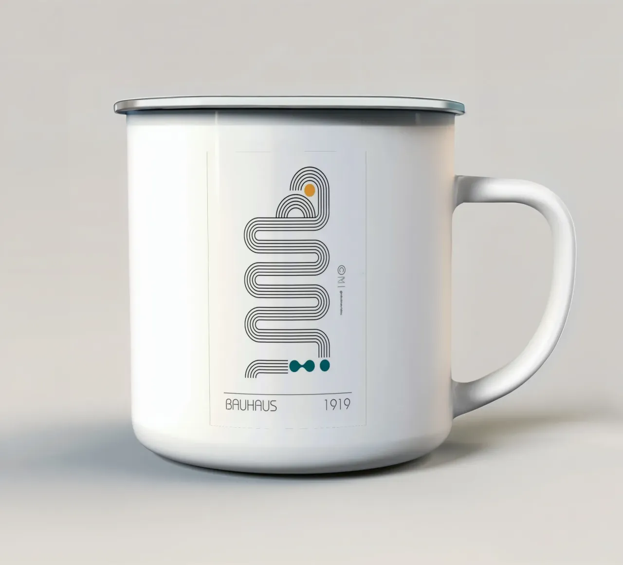 Bauhaus 1919 tazza in smalto da Brooke