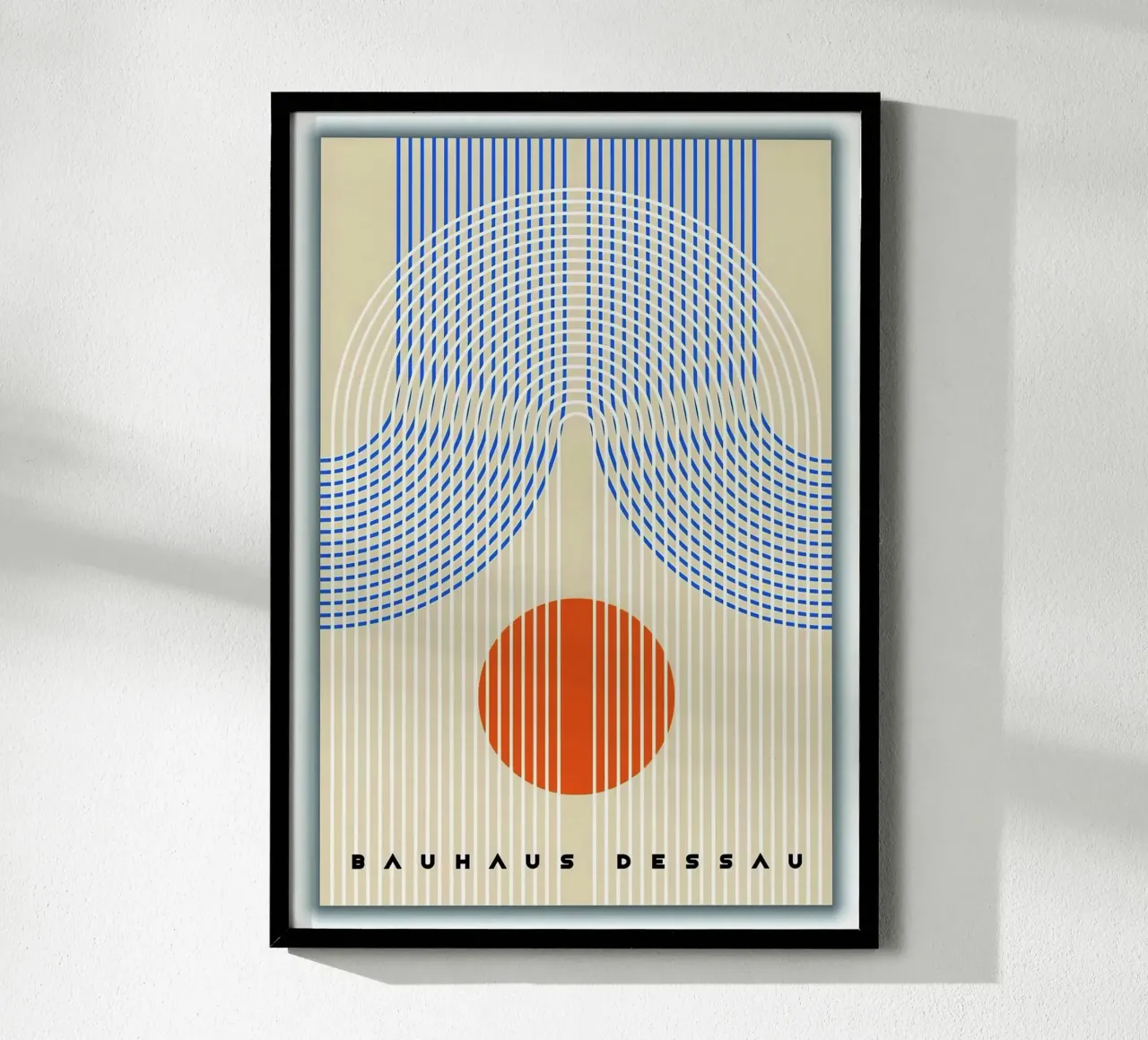 Bauhaus Dessau poster con telaio in legno da Brooke
