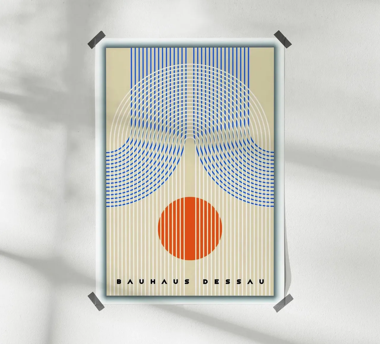 Bauhaus Dessau poster con telaio in legno da Brooke