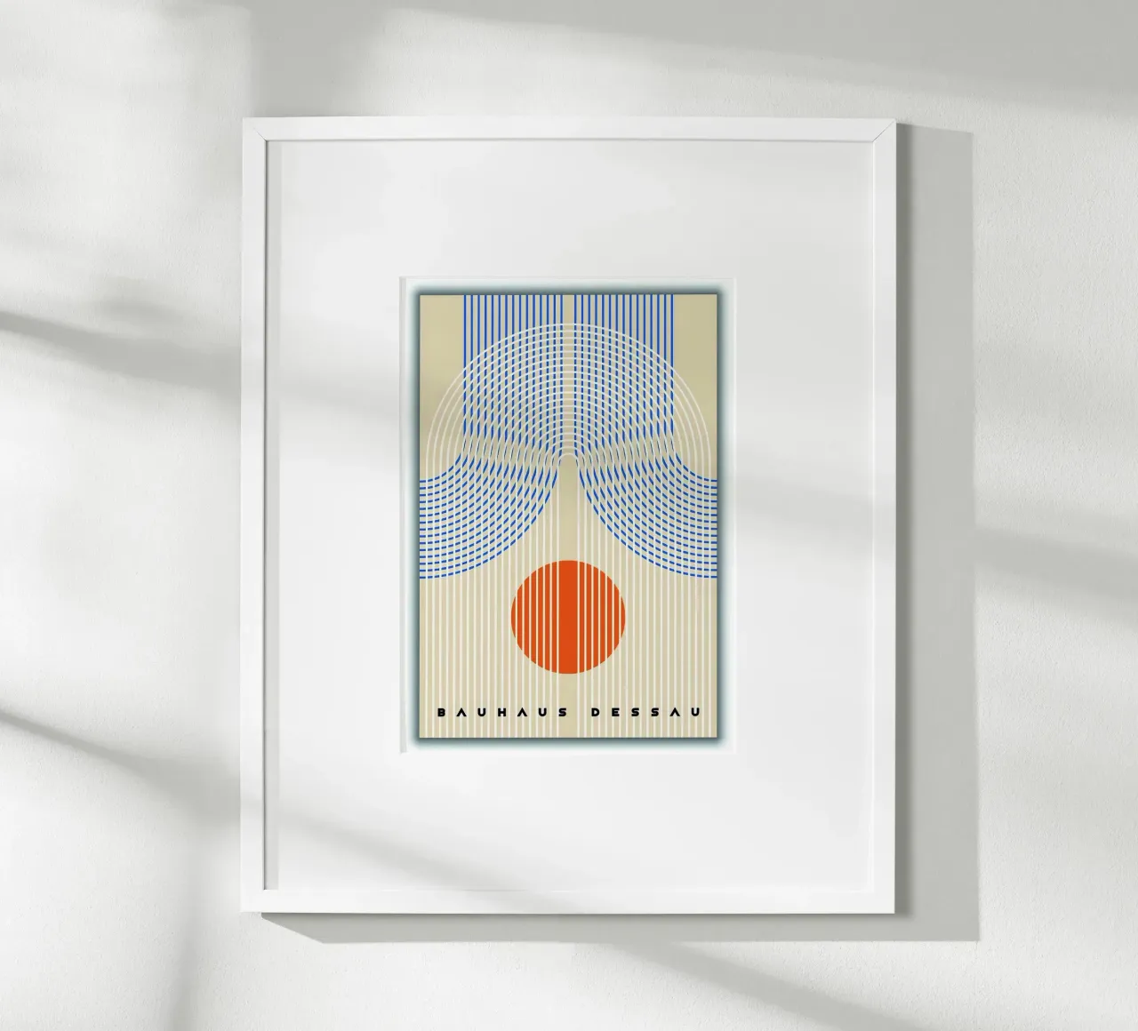 Bauhaus Dessau poster con telaio in legno da Brooke