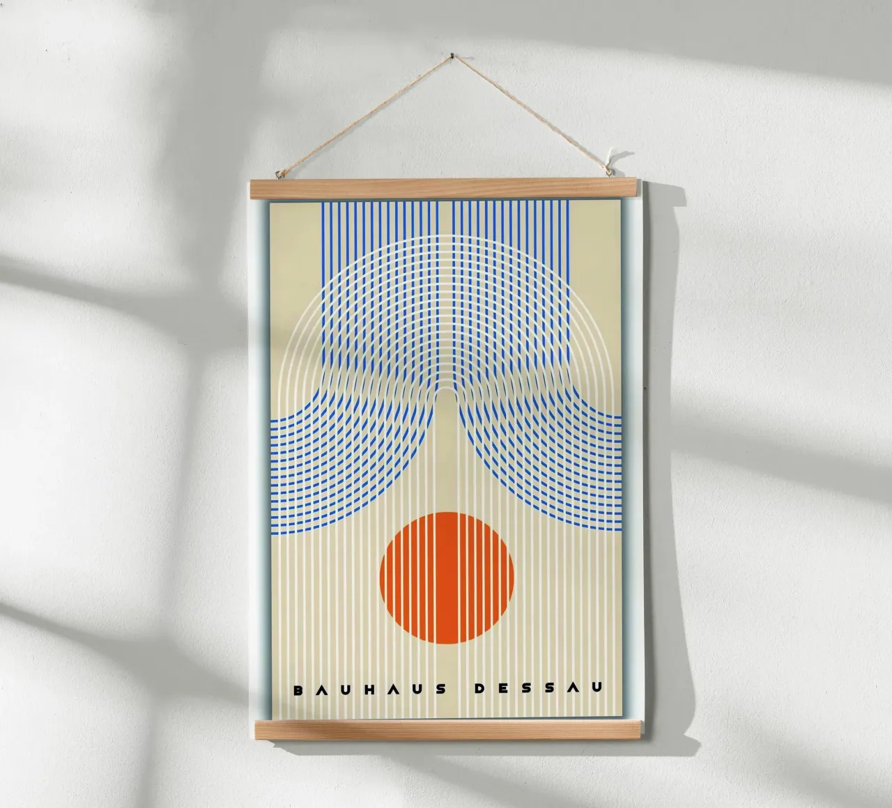 Bauhaus Dessau poster con telaio in legno da Brooke
