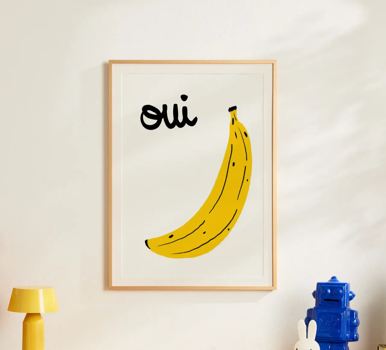 Oui Banana, Pop Art francese, decorazione murale per la cucina poster da vintagepod