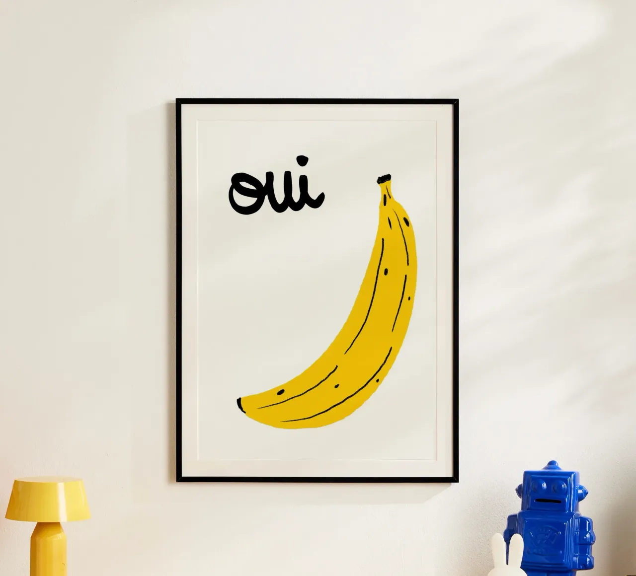 Oui Banana, Pop Art francese, decorazione murale per la cucina poster da vintagepod