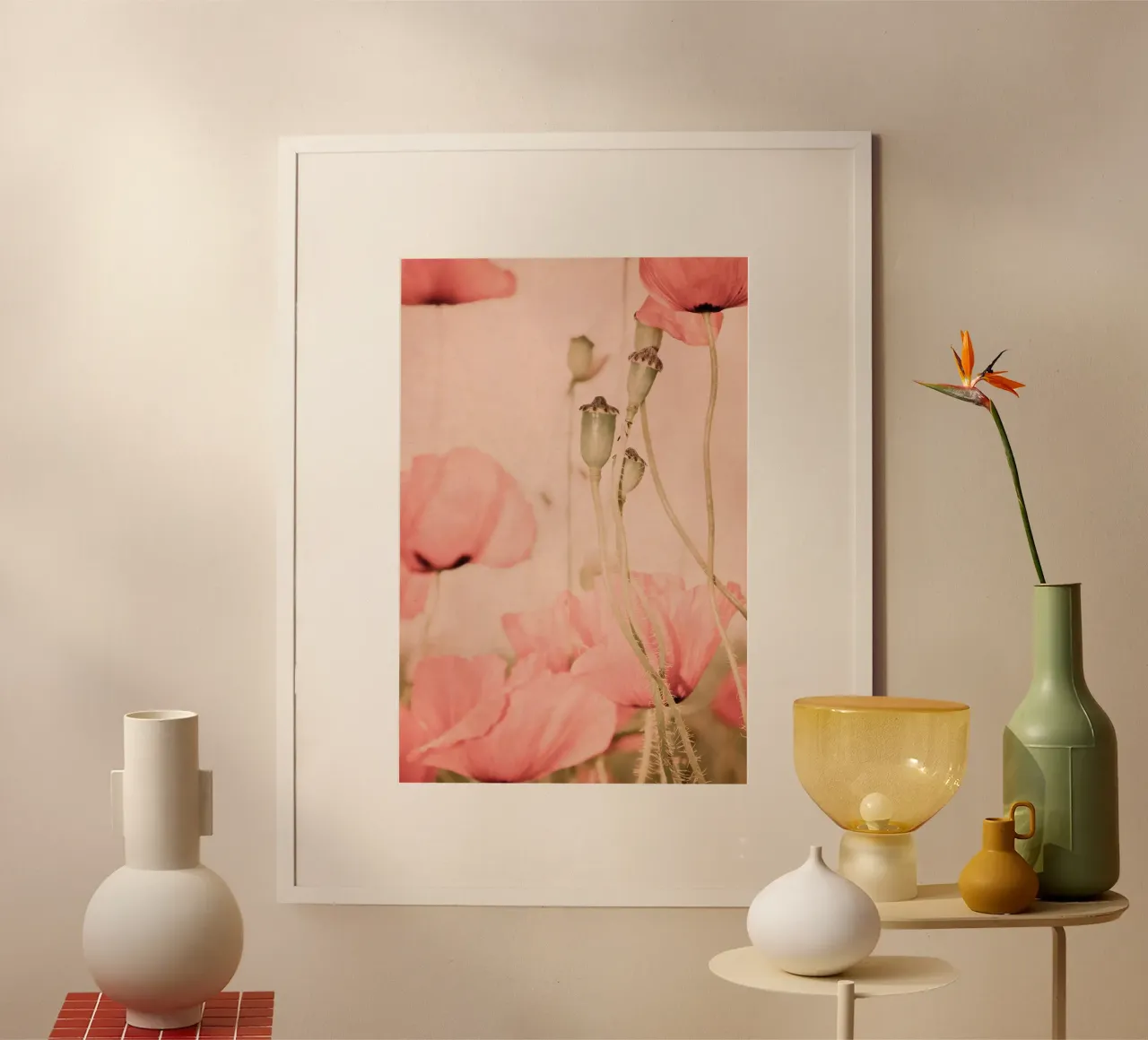 dreaming poster con telaio in legno da Visuelle Poesie am Wegesrand