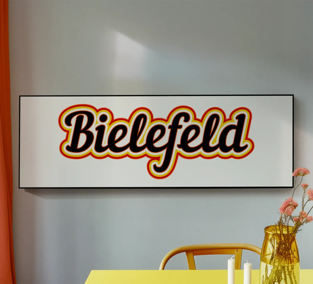 Etichetta Bielefeld plexiglass da Mariel Toigo