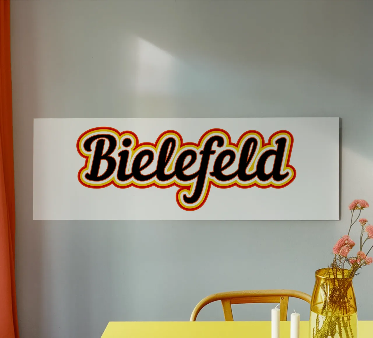 Etichetta Bielefeld plexiglass da Mariel Toigo