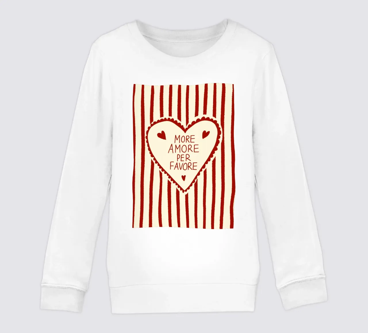 More Amore per Favore felpa bambino da Studio Dolci