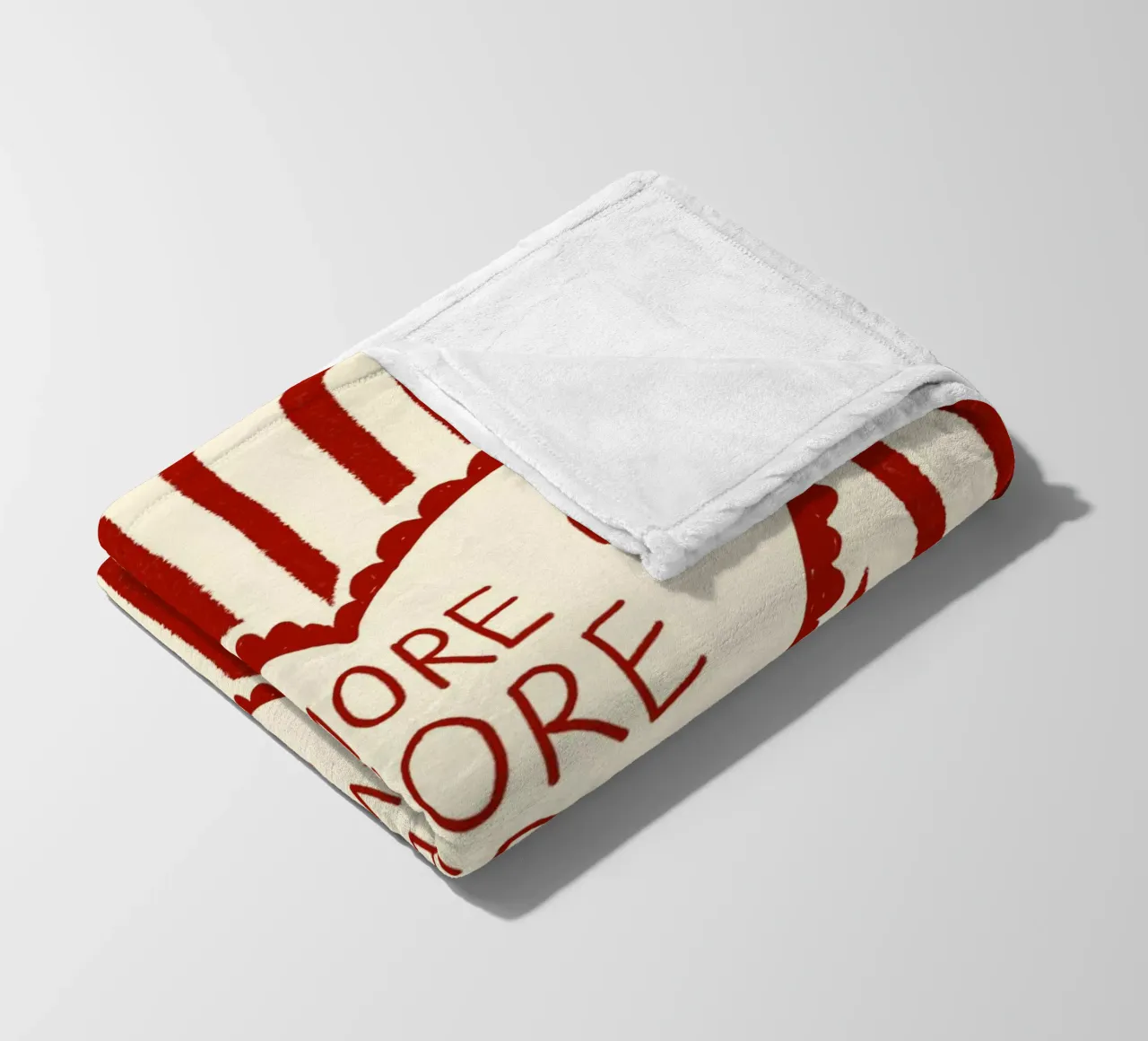 More Amore per Favore coperta in pile da Studio Dolci