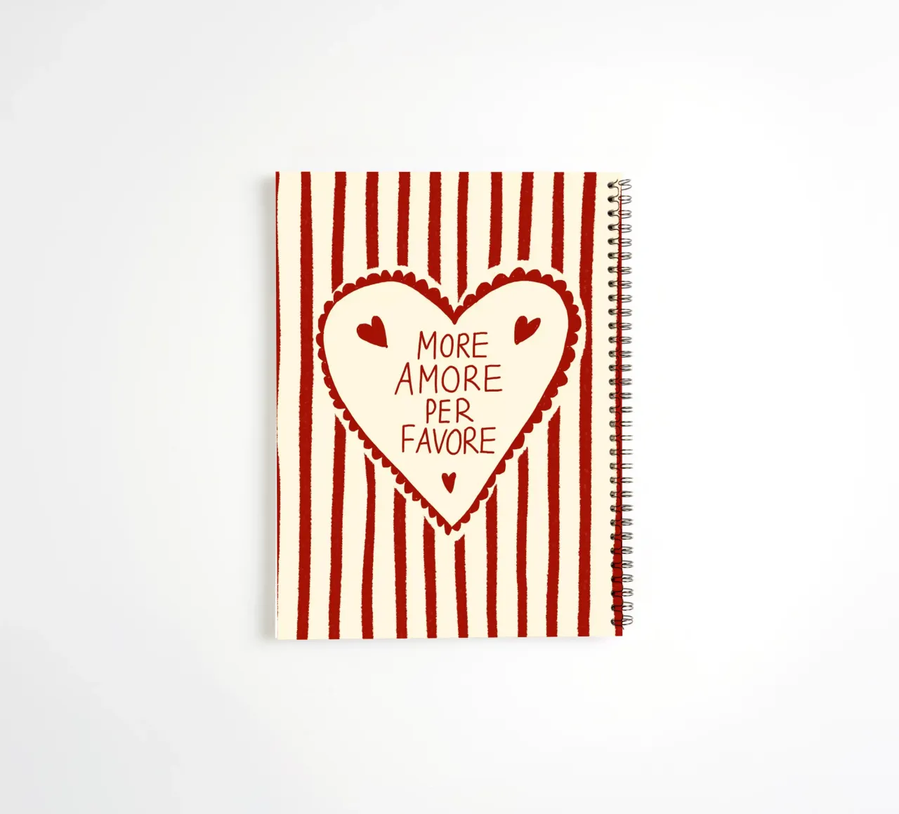 More Amore per Favore spiral notebook by Studio Dolci