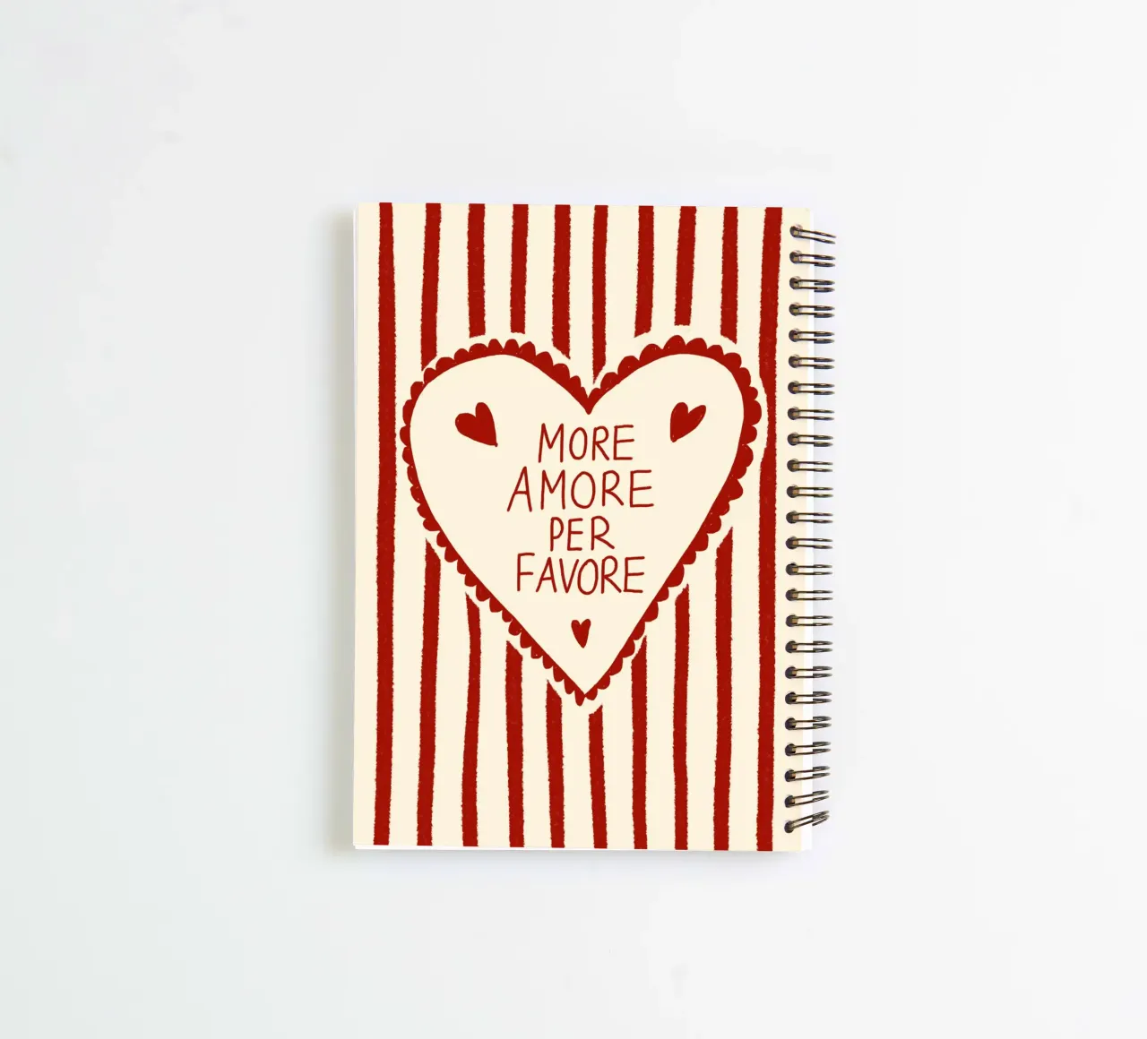 More Amore per Favore spiral notebook by Studio Dolci