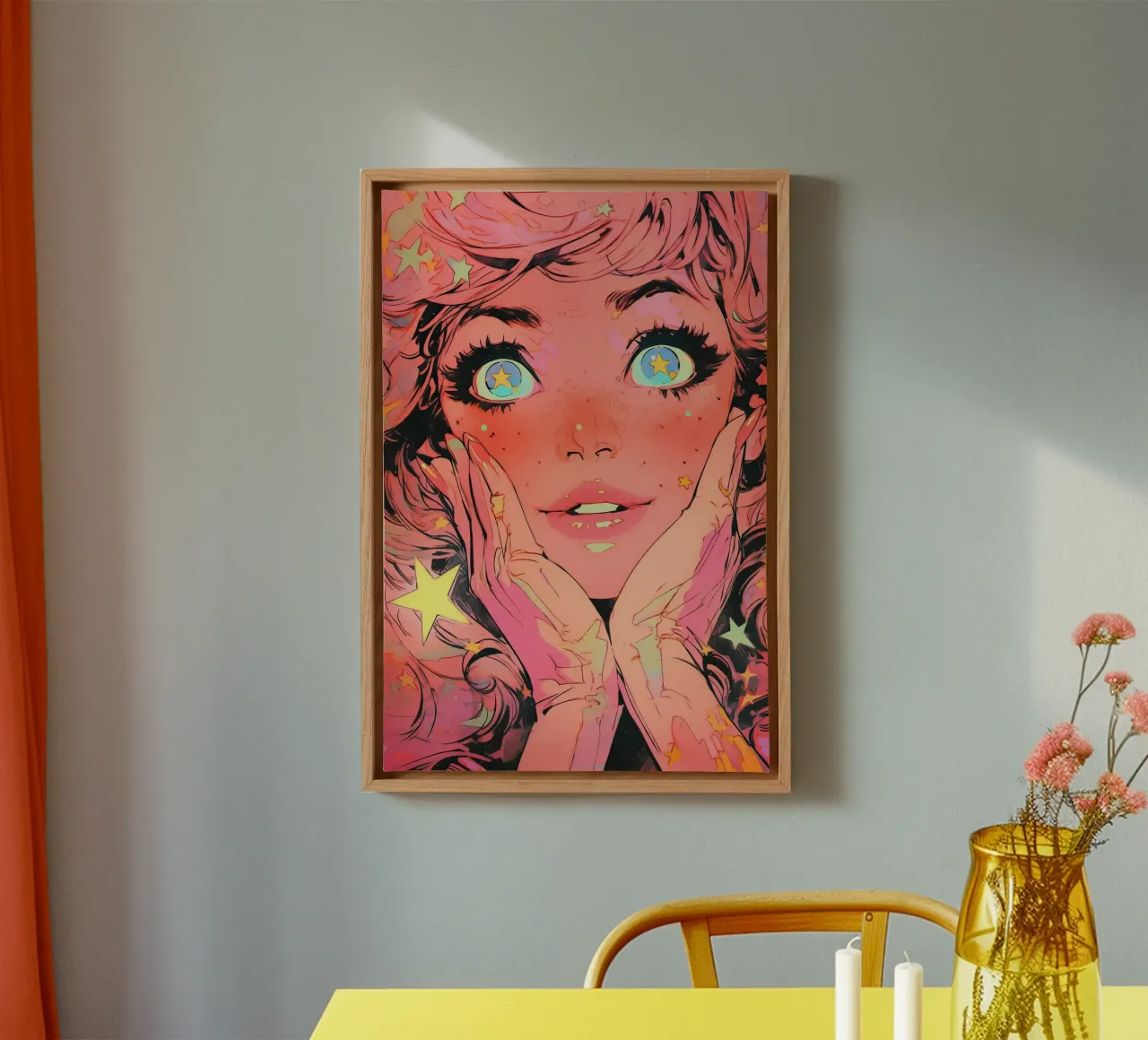 Pixie Pop Collection No 06 tela con Cornice a cassetta da treechild