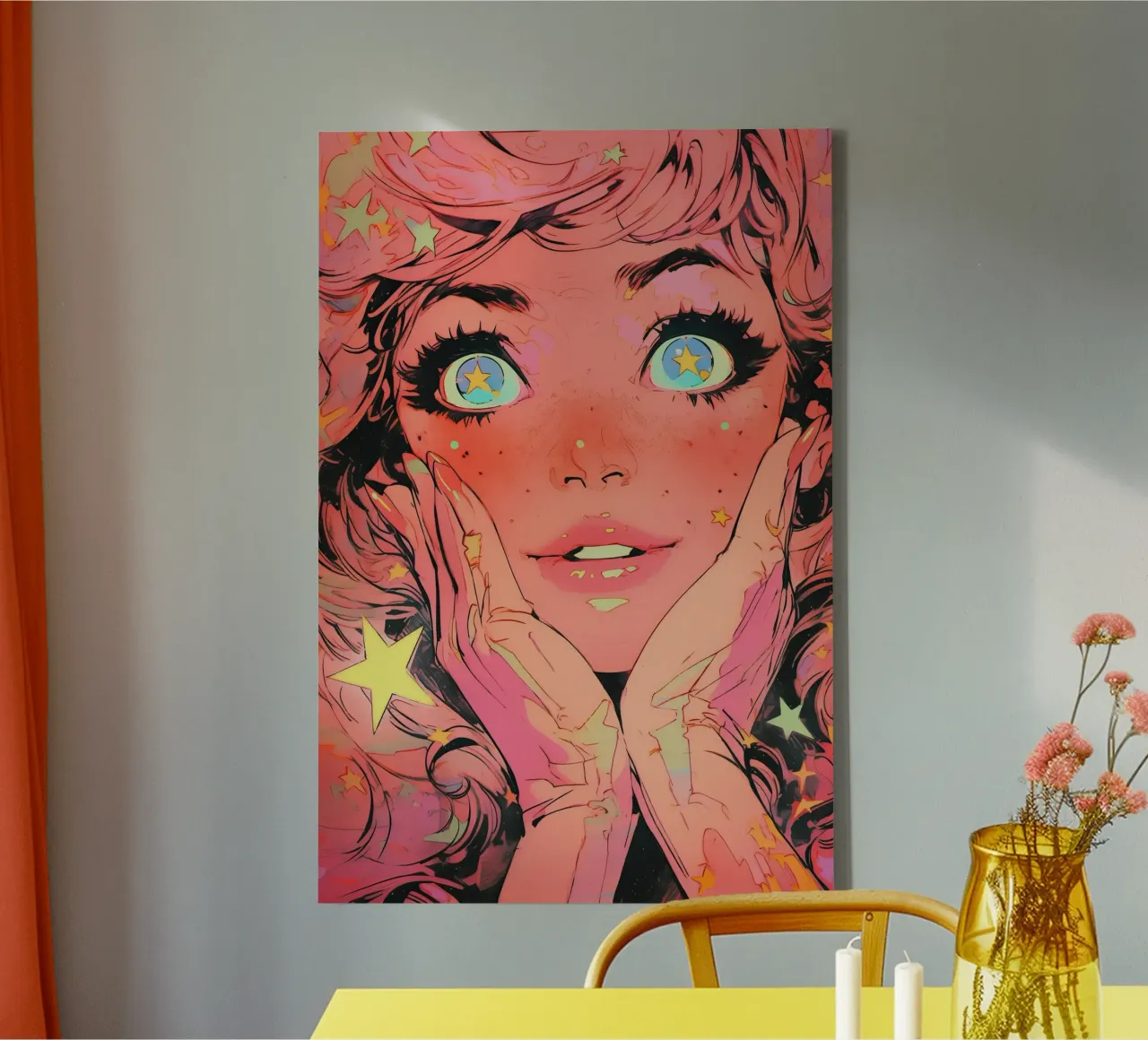 Pixie Pop Collection No 06 tela con Cornice a cassetta da treechild