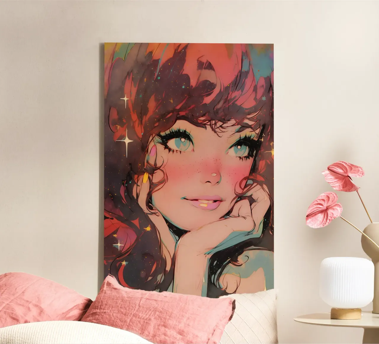 Pixie Pop Collection No 07 tela con Cornice a cassetta da treechild