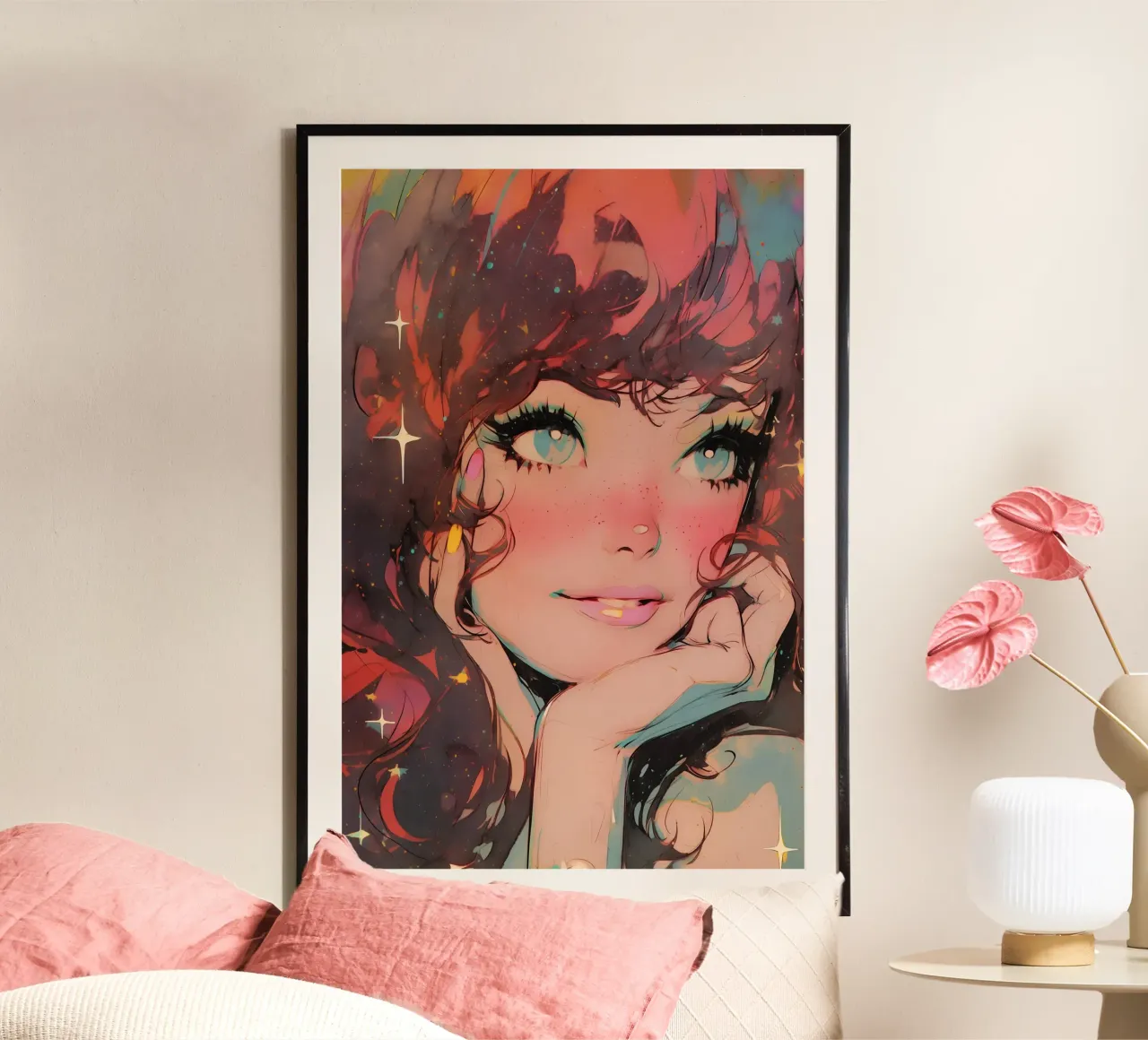 Pixie Pop Collection No 07 poster con telaio in legno da treechild