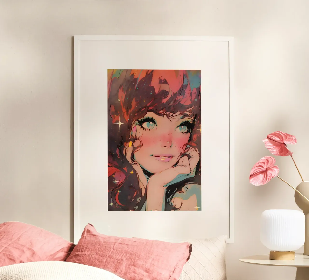 Pixie Pop Collection No 07 poster con telaio in legno da treechild