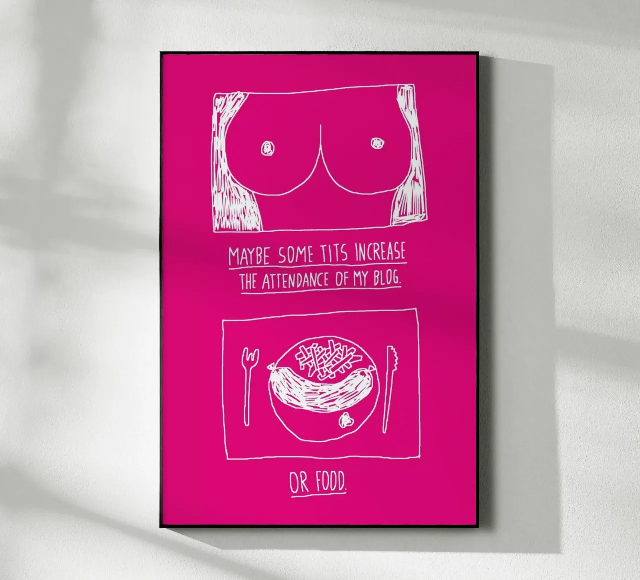 Tits (Pink) plexiglass da Herzette