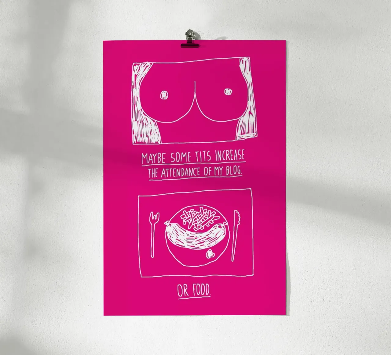 Tits (Pink) poster da Herzette