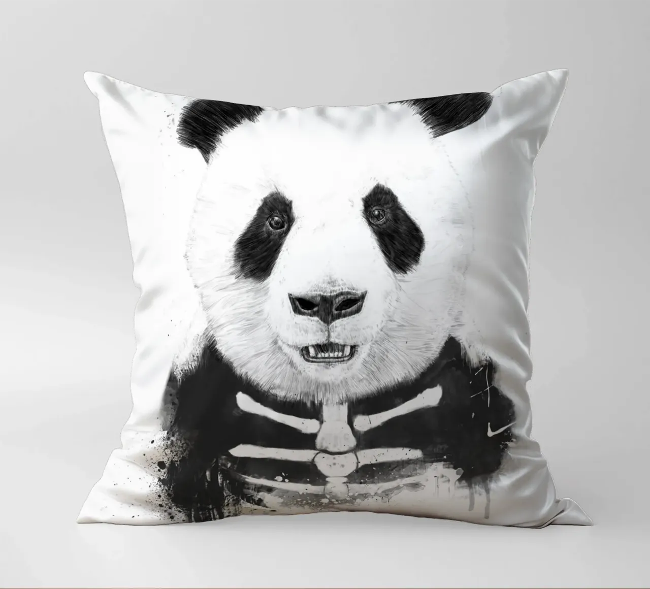 Zombie Panda cuscino da Balazs Solti