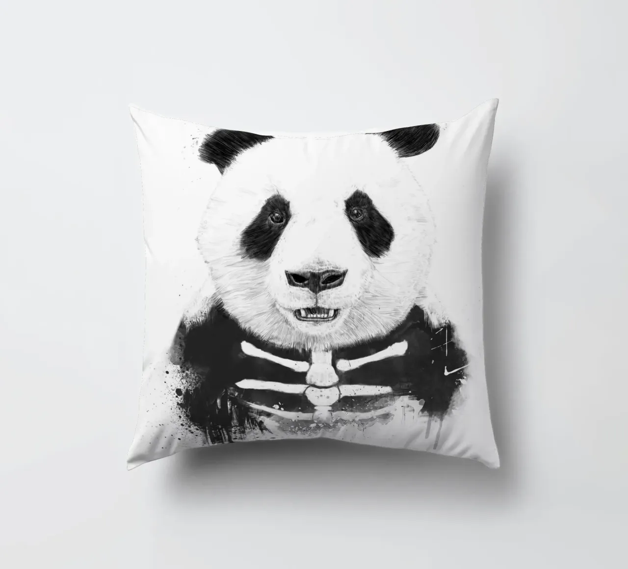 Zombie Panda cuscino da Balazs Solti