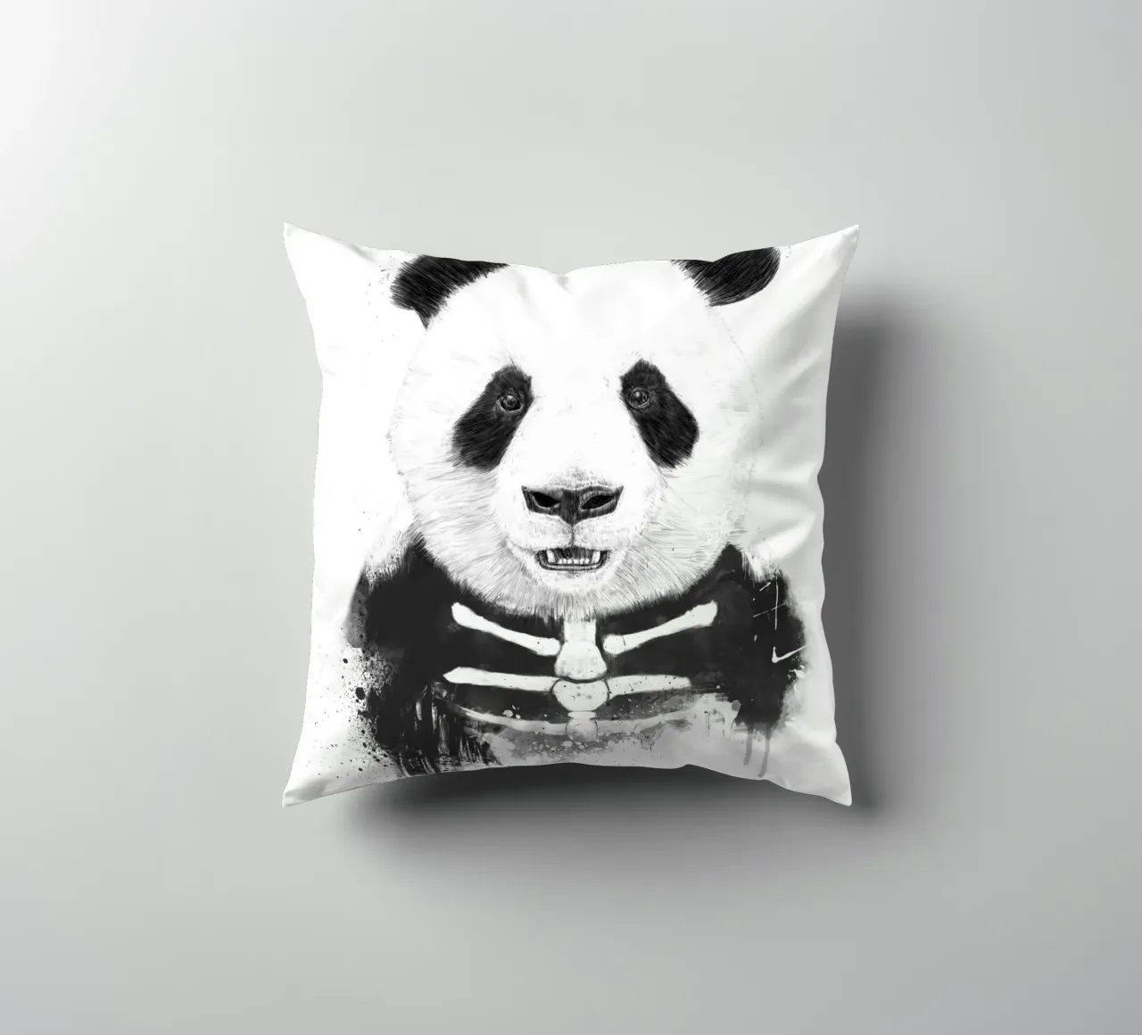 Zombie Panda cuscino da Balazs Solti