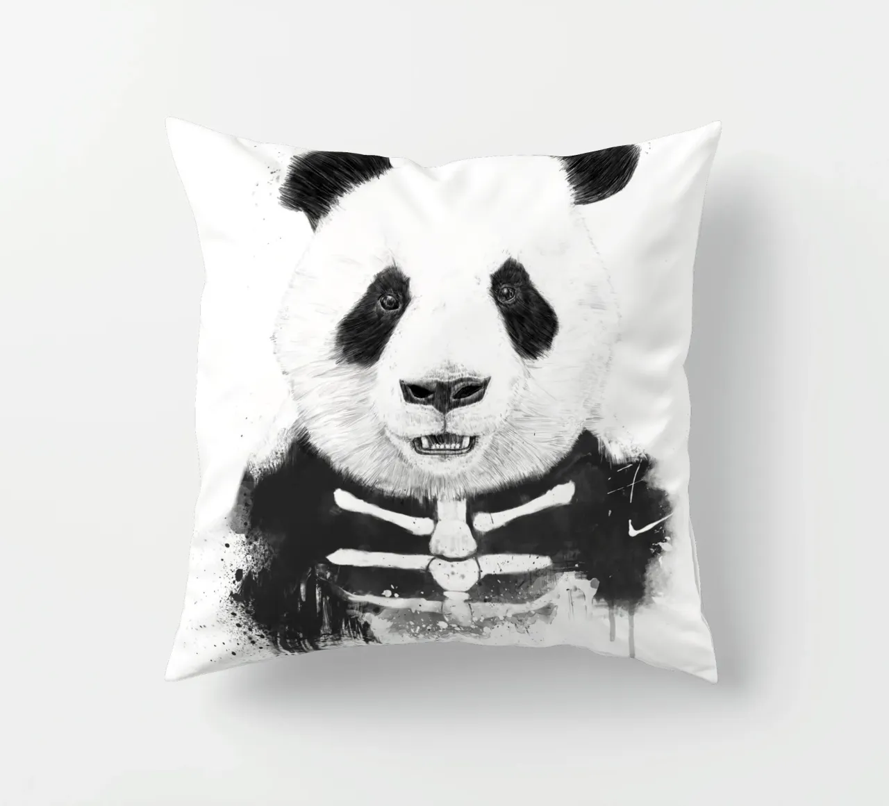 Zombie Panda cuscino da Balazs Solti