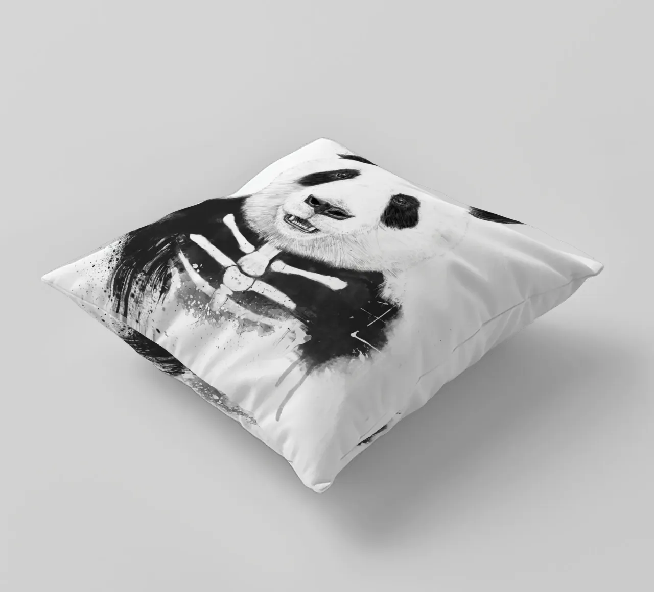 Zombie Panda cuscino da Balazs Solti